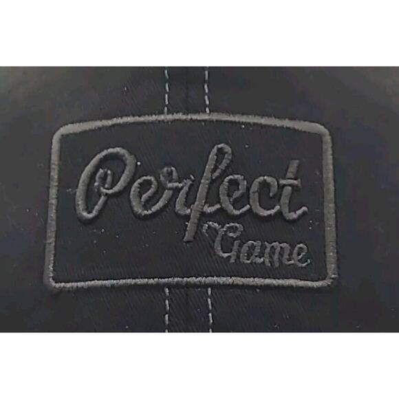 Perfect Game PG Black Trucker SnapBack Mesh Hat Cap Baseball Cap - Picture 2 of 11